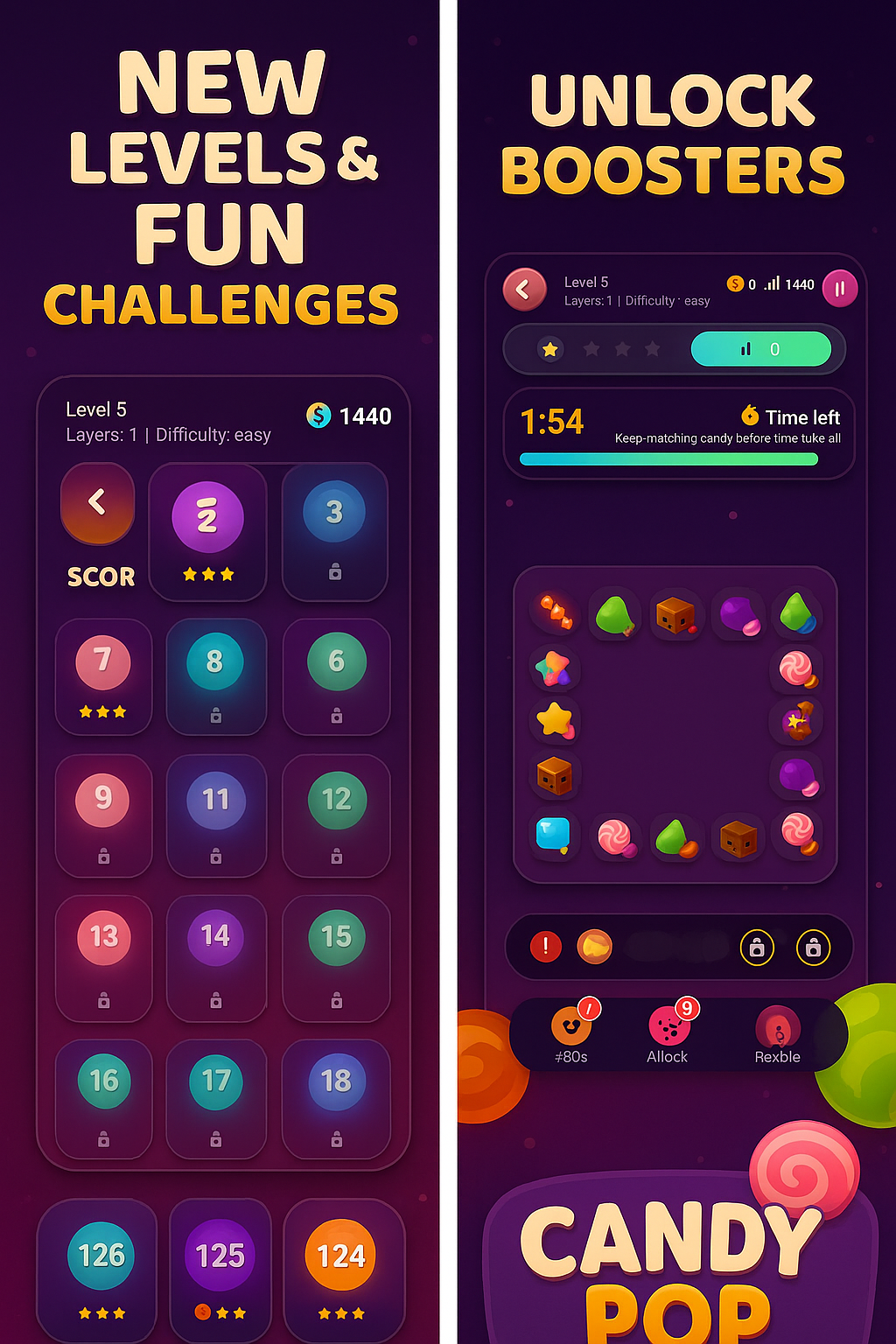 Candy Pop Quest hero art